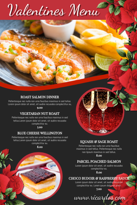 Modele Affiche De Menu De La Saint Valentin Postermywall Modele Affiche De Menu De La Saint Valentin Postermywall