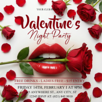 Valentine's Night Party Wpis na Instagrama template