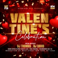 Valentine's Night Party Social Media ad Instagram Post template