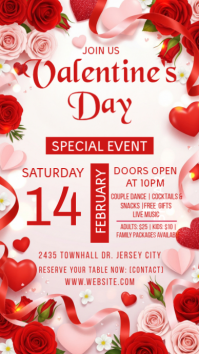 Valentine's Party Instagram-verhaal template