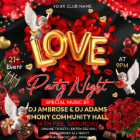 Valentine's Party Instagram Post template