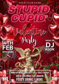 Valentine's Party A4 template