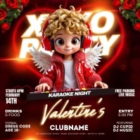 valentine's party instagram post template