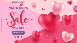 Valentine's Sales Présentation (16:9) template