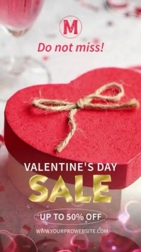 Valentine's Special Deal 9:16 Video Digital Display (9:16) template