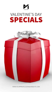 3D Valentine's Day Special Deal Digital Signage Video template