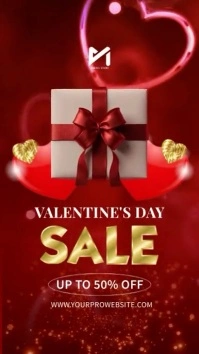 Valentine's Special Deal Video Ad Ekran reklamowy (9:16) template