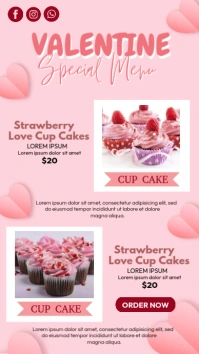 Valentine's Special Menu Ads Instagram Story template