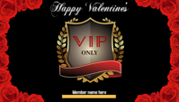 Valentine's VIP Card template