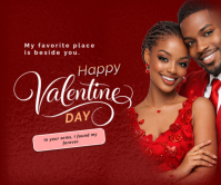 Valentine, my val, happy Valentine's day, love, love day, lovers Grand rectangle template