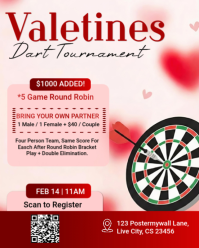 Bianco Valentine's Dart Tournament Instagram Portrait Template