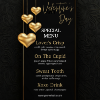 valentine’s day menu template Instagram Post