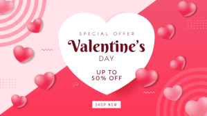 Valentine’s Day Sale Twitter Post template