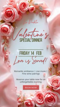 Valentine’s Day special dinner story template