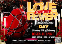 Valentine’s Love Over Lust Night A4 template