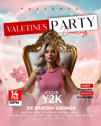 Valentine’s Party Cravings Night Instagram Portrait template