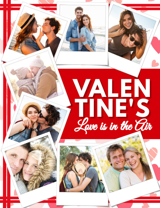 Valentine's, Collage Flyer (US Letter) template