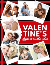 Valentine's, Collage Flyer (format US Letter) template
