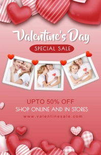 valentine's, event, romantic 小报 template