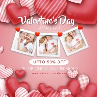 valentine's, event, romantic Vierkant (1:1) template