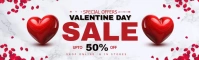 valentine's, romantic, event, 14 february LinkedIn Background Image template