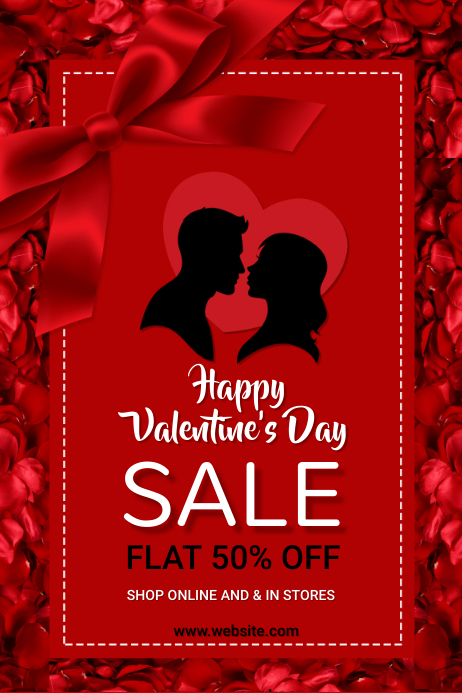 valentine's, romantic, event Poster template