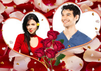Valentine's Album Postcard template