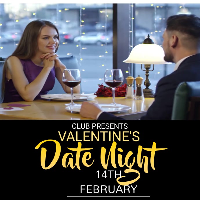 Date Night Design valentine's date night Template | PosterMyWall