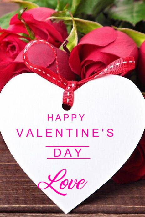 valentine's day, happy valentines day Grafika na Pinterest template