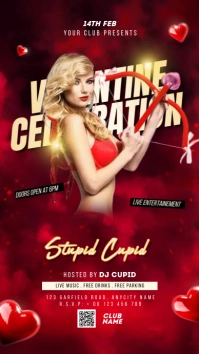 valentine's day, valentine's day party Instagram Story template