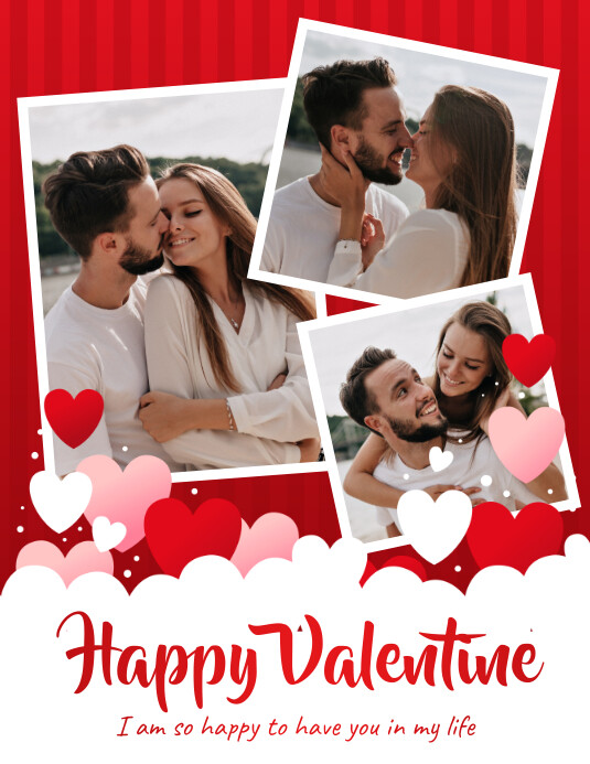 valentine's day, valentine's day party Flyer (US Letter) template