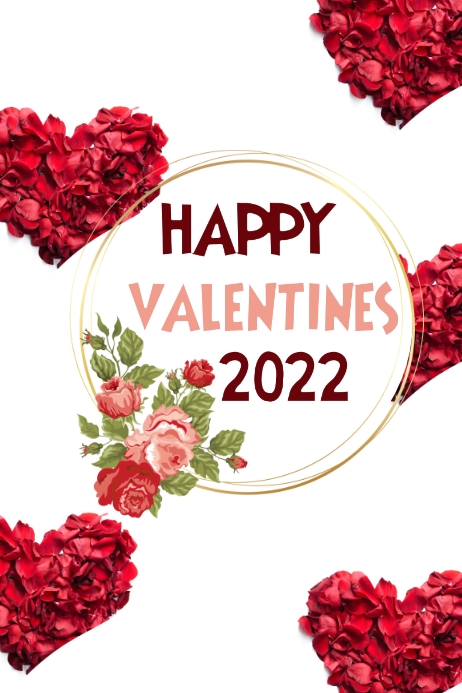 Valentine's day 2022 Plakat template