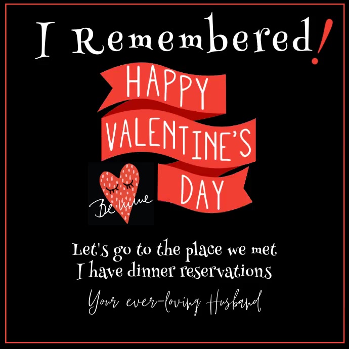 Valentine's Day Animated Instagram Post Template | PosterMyWall