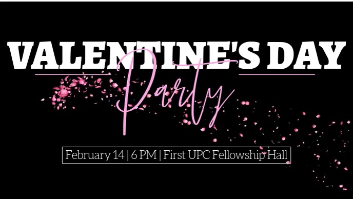 Valentine's Day Film w tle na Facebooka (16:9) template