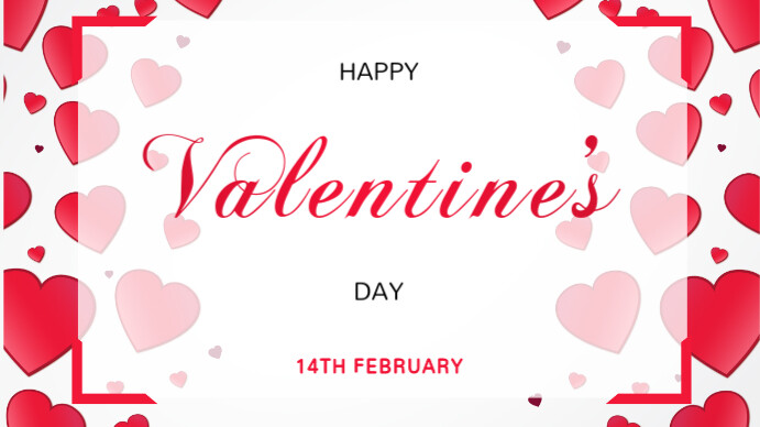 Valentine's Day Digital Display (16:9) template