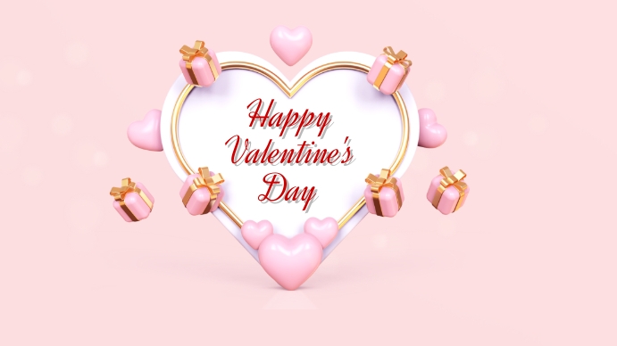 Valentine's Day Ekran reklamowy (16:9) template