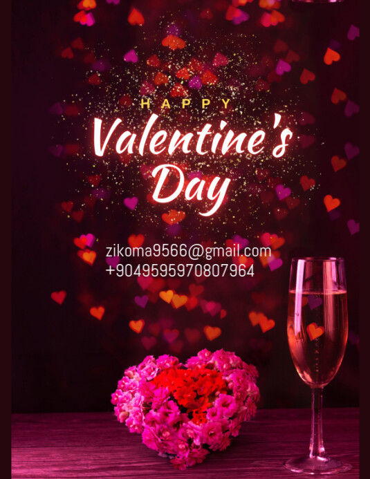 Valentine's day Flyer (US Letter) template