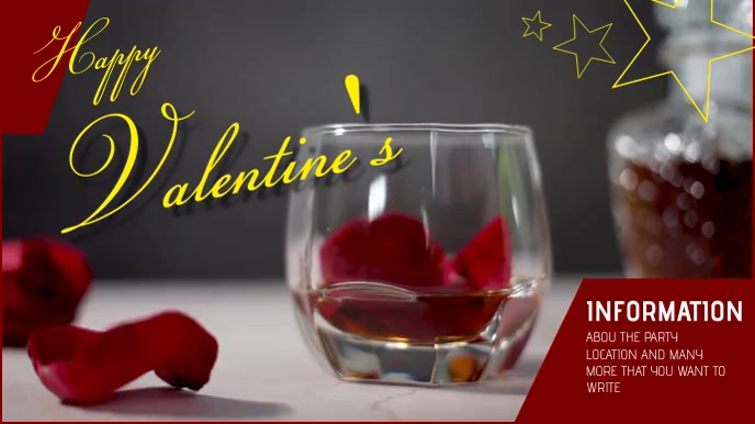 Valentine's day Digital Display (16:9) template
