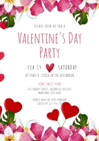 Valentine's Day A4 template