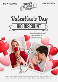 Valentine's Day A4 template