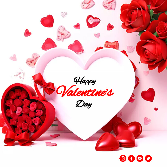 Valentine's Day Wpis na Instagrama template