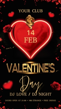 Valentine's Day Display digitale (9:16) template