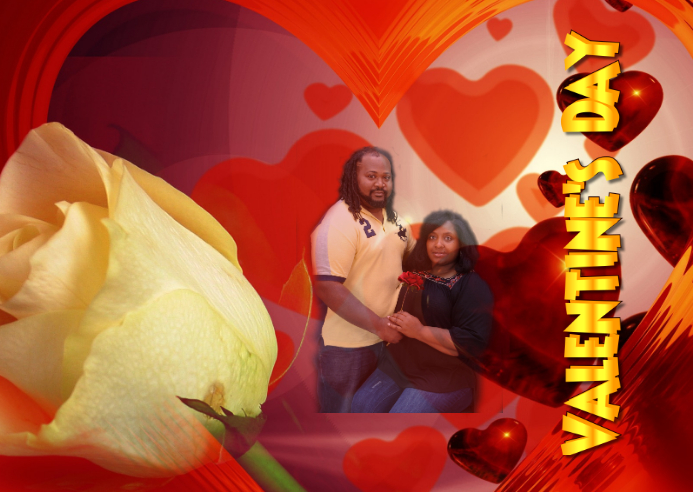 valentine's day Pocztówka template