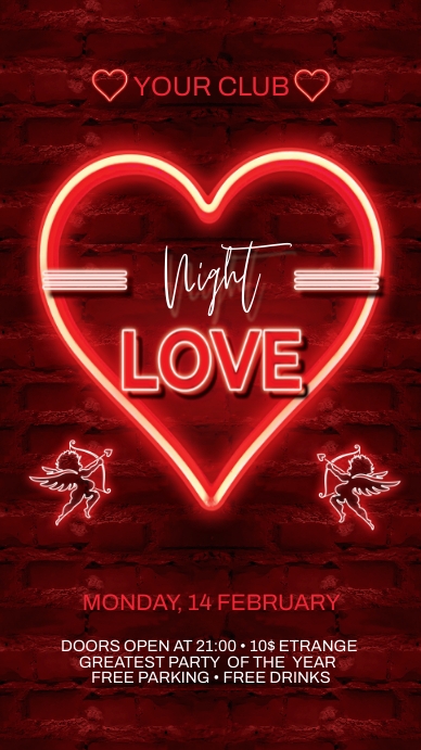 Valentine's Day Instagram Story template