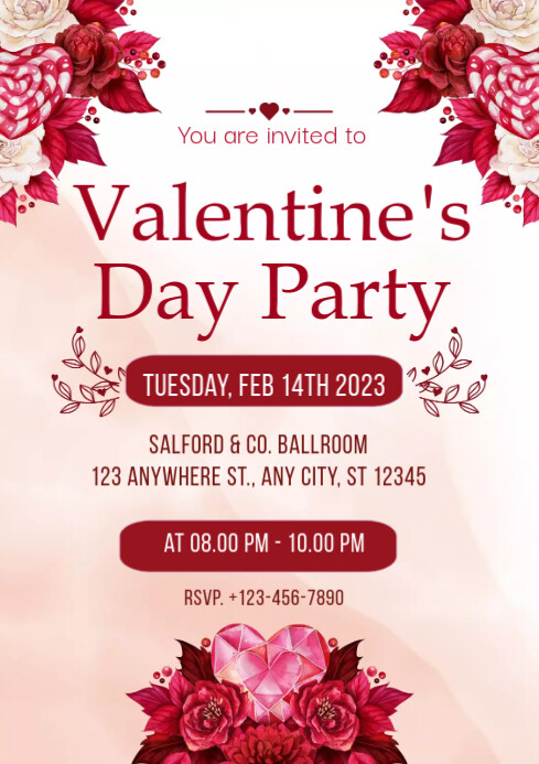 Valentine's Day Template | PosterMyWall