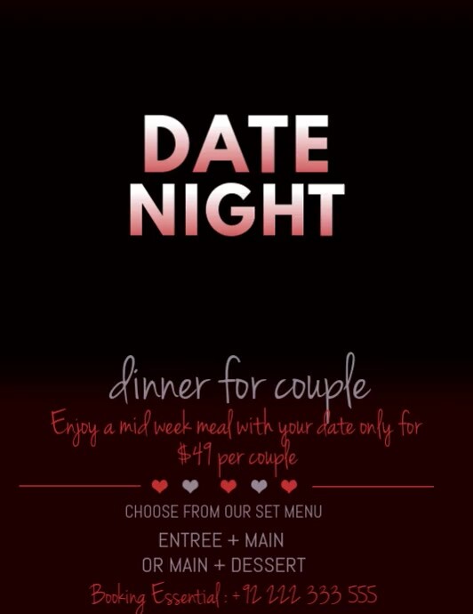 Valentine's Day Рекламная листовка (US Letter) template