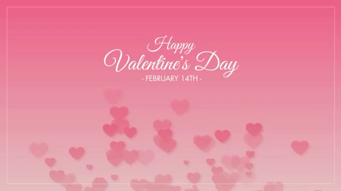 VALENTINE'S DAY Ekran reklamowy (16:9) template