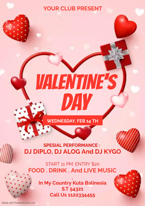 valentine's day Template | PosterMyWall