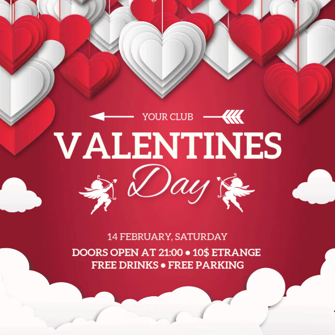 Valentine's Day Post Instagram template