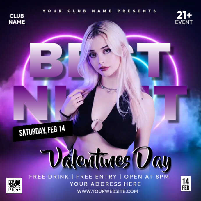 Valentine's Day Event Templates Instagram-opslag